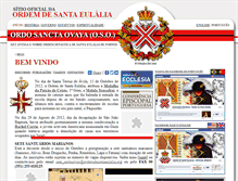 Tablet Screenshot of ordemdesantaeulalia.org